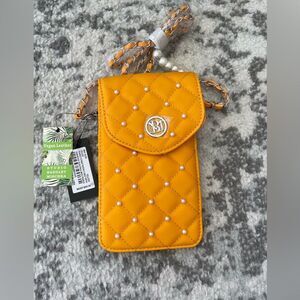 Badgley Mischka - Diamond Quilting and Studs Phone Case NWT in packaging